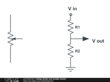 voltage divider  and variable resistor