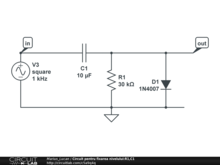 Circuit pentru fixarea nivelului:R1,C1