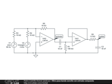 filtro pasa-banda sencillo con entrada compuesta