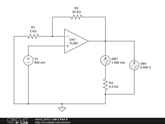 Lab 2 Part 4 - CircuitLab