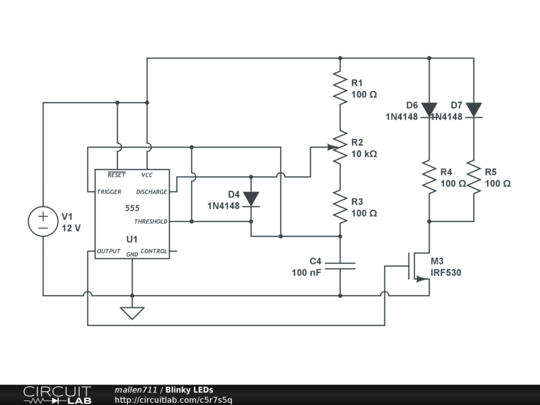 Blinky LEDs - CircuitLab