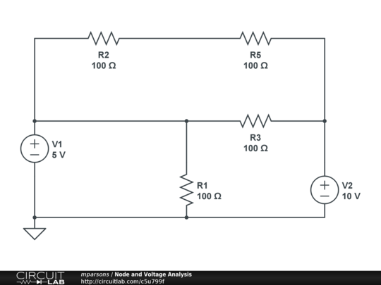 Node and Voltage Analysis - CircuitLab