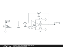 ACTIVE HIGH PASS FILTER