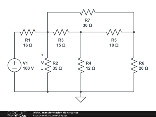 transformacion de circuitos - CircuitLab