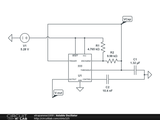 Astable Oscillator - CircuitLab