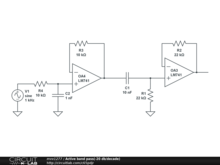 Active band pass(-20 db/decade)