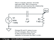 Passive, 1st-Order RC HPF_Nichols