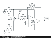 Inverting Amp low frequency