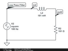 Low pass filter C2