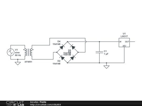 Fonte - CircuitLab