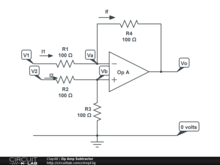 Op Amp Subtractor