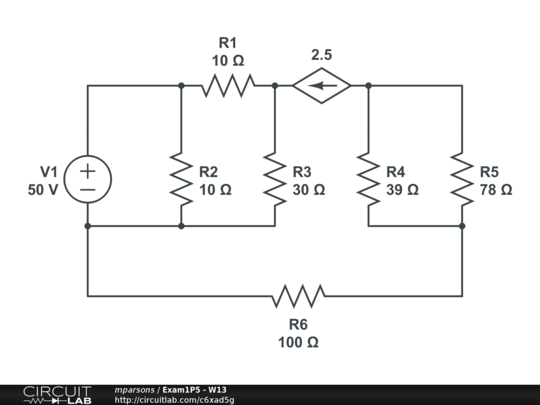 Exam1P5 - W13 - CircuitLab