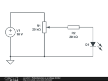 Potentiometer as a voltage divider