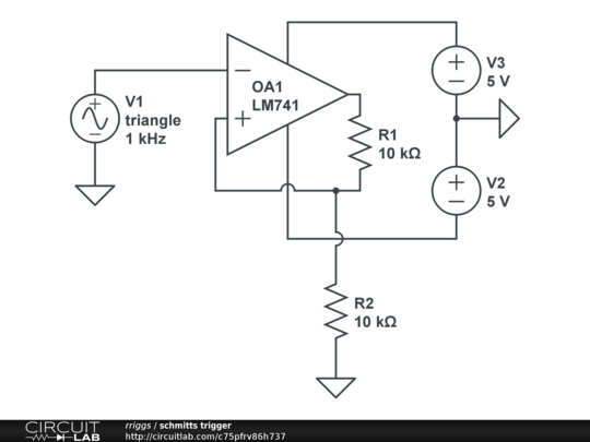 schmitts trigger - CircuitLab