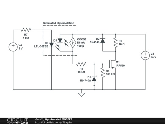 Optoisolated MOSFET - CircuitLab