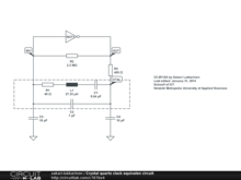 Crystal quartz clock equivalent circuit