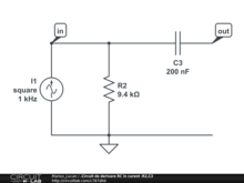 .Circuit de derivare RC în curent :R2,C3