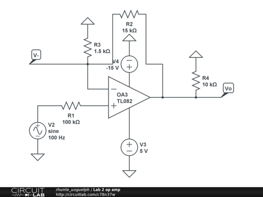 Lab 2 op amp - CircuitLab