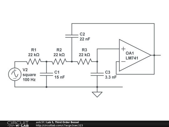 Lab 5, Third Order Bessel - CircuitLab