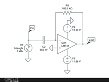 Chapter 6, Other standard applications of operational amplifiers, Mathematical Operations, The Differentiator