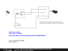 How to control Southco AC-EM-102-1042 with a SPDT switch