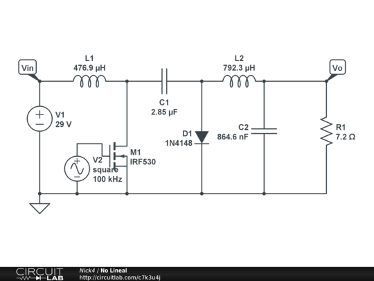 No Lineal - CircuitLab