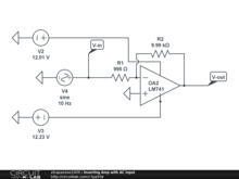 Inverting Amp with AC input