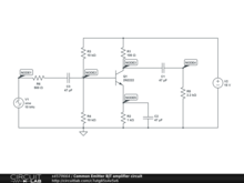 Common Emitter BJT amplifier circuit