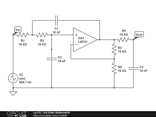 3rd Order Butterworth - CircuitLab