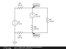 Physics 1E03 - Kirchhoff's Laws Lab Question 1