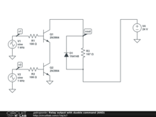 Relay output with duoble command (AND)