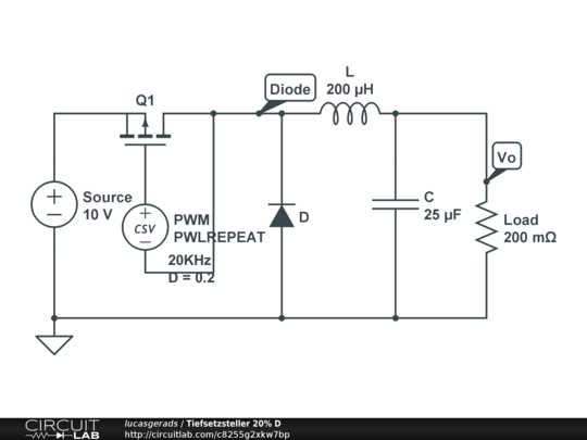 Tiefsetzsteller 20% D - CircuitLab