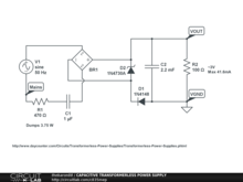 CAPACITIVE TRANSFORMERLESS POWER SUPPLY