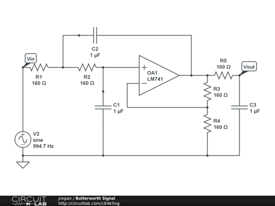 Butterworth Signal - CircuitLab