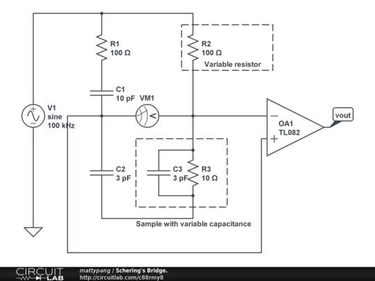 Schering's Bridge. - CircuitLab