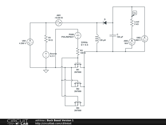 Buck Boost Version 1 - CircuitLab