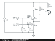 mosfet AND-gate test