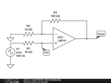 Lab 4 Part III - Non-Inverting Amp