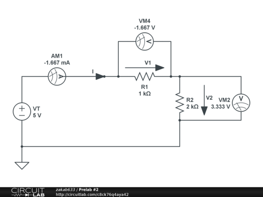 Prelab #2 - CircuitLab