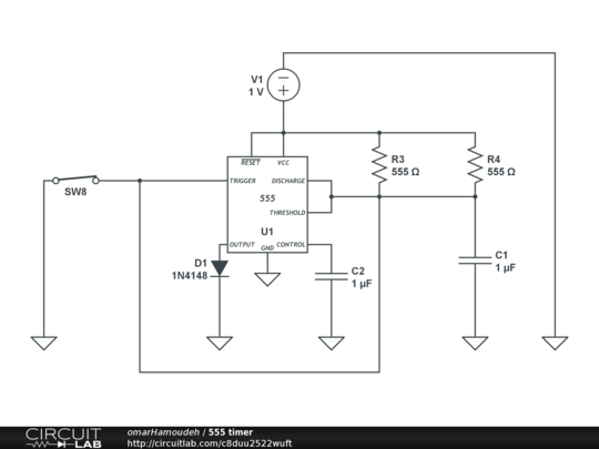 555 Timer Circuitlab