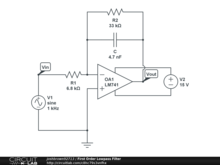 First Order Lowpass Filter