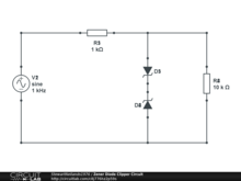 Zener Diode Clipper Circuit