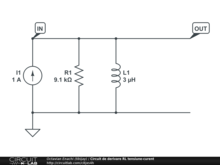 Circuit de derivare RL tensiune-curent