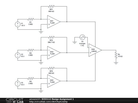 ECE3112 Design Assignment 1 - CircuitLab