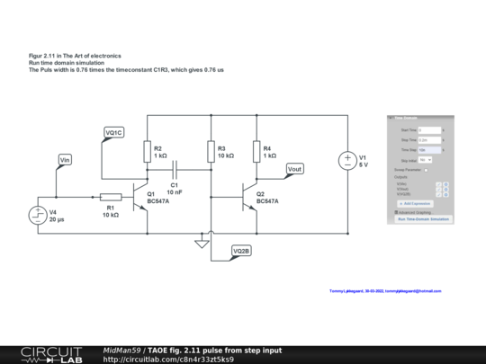 Pulse From Step Input - CircuitLab