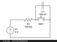 RC debouncing circuit