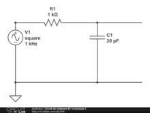 Circuit de integrare RC in tensiune 1