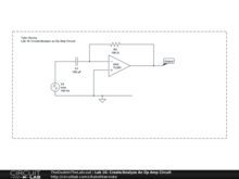 Lab 16: Create/Analyze An Op Amp Circuit