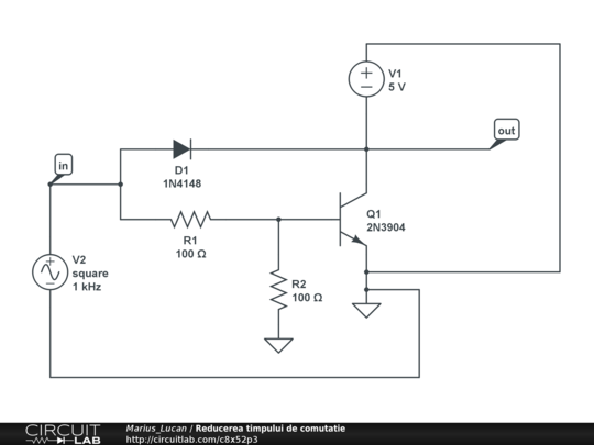 Reducerea timpului de comutatie - CircuitLab