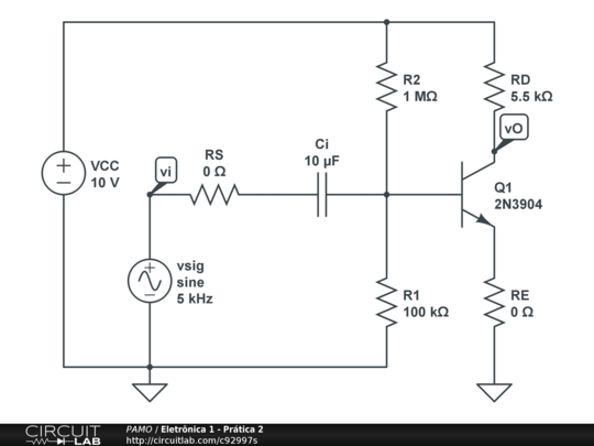 Eletrônica 1 - Prática 2 - CircuitLab